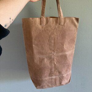 Funagata Bag by Kazumi Takigawa, waxed canvas tote